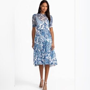 NWT Bethany Mesh Tiered Midi Dress. Medium. Just Lovely!